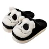 Slifori di cotone di Halloween Fluffy Slipper Women Men Winter Home Skull Cute Coppia divertente Nuota Slifori