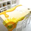 Table Cloth Summer Yellow Bee Rectangle Tablecloth Holiday Party Decorations Reusable Waterproof Table Cover for Kitchen Dining Tablecloth R230819