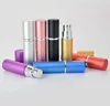 5 ml parfymflaska aluminium anodiserad kompakt parfymatomizer doft glas doftflaskor resor makeup spray flaska c292