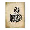 Biograf Vintage Canvas målning Art Wall Picture Popcorn Film Clapper Poster Retro Home Decoration for Cinema Living Room No Frame WO6