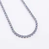 Nuovo stile Elegante catena di tennis blu blu in moissanite in argento 10k 14k 18k oro che passano tester diamanti gioielli