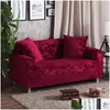 Housses de chaise Ers Claroom épaissi 3D en relief Veet canapé Er antidérapant L Type 1/2/3/4 places Cc01 Drop Delivery Home Garden Textiles Sas Dhmq3