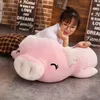 Plush Dolls Cute Big Pig Toy Stuffed Lying Soft Plushie Squishy Hand Warmer Blanket Love Three In One Kid Comforting Gift 230818