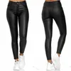 Womens Pants Capris Women PU Leather Black Sexy Stretch Bodycon Trousers High Waist Long Casual Pencil Plus Size S3XL 230818