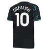 24 25 Haaland voetbaltruien GREALISH Sterling Mans Cities Mahrez Fans Player -versie De Bruyne Foden 2024 2025 voetbaltoppen Shirt Kids Sets Uniform Boys Youth 99