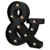 Obiekty dekoracyjne figurki LED Black Letter Light 26 English Night Light Duże świetlne światła alfabetowe lampa modelowania ślubnego na przyjęcie urodzinowe bar domowy 230818