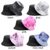 Stingy Brim Hats Fashion Double-Sided Gradient Bucket Hat for Men Women Hip hop Foldable Fisherman Cap Summer Sunscreen Cotton Couple Flat Hat