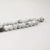Strand Tasbih 100Beads Natural White Turquoise Gemstones Islamic Gebet Perlen Misbaha (8 mm x 100 Perlen)