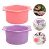 Brooches 2pcs Silicone Mask Bowls Anti-fall Bowl Foldable Facial Making Salon DIY