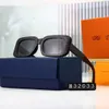 Designer Luis Viton Lunettes de soleil 2023 Nouvelles lunettes pour femmes d'une seule pièce Impression Minceur Protection UV pour femmes