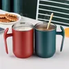 Tasses Tasse en acier inoxydable 304 Grande capacité Nordic Cup Lovers Double Coffee