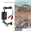 Billaddare 12V 1.3A Motorcykel Smart Power Charging Adapter för laddningsbar AGM -gel blybatteri 5AH 7AH 9AH 12AH DROP DELIVE DH2DV