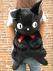 School Bags Girl cartoon black cat plush doll bag women cute personality funny fur backpack 230818