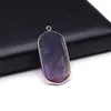 Pendant Necklaces Natural Stone Pendants Sliver Plated Lapis Lazuli Amazonite For Trendy Jewelry Making Diy Women Necklace Earrings Gifts