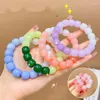 Strand Colorful Gradient perline per bambini Braccialetti per bambini Studenti Simple Bracciale Gioielli Accessori di moda Women Women Women