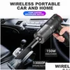 Stofzuiger 150W Wireless 2in1 Bloekbare draadloze handheld Home Office CAR Dubbel gebruik Portable 1012 Drop levering Mobiles Motorfiets DH2AW