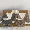 Set di abbigliamento per bambini bambini abiti per ragazzi vestiti per bambini autunno set a strisce a maniche lunghe Shorts 2 pezzi