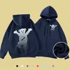 Designer con cappuccio maschile per orso sollevato a maniche per orso a maniche lunghe abiti pullover con cappuccio puro cotone traspirato