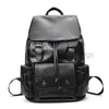Backpack Men's British Leisure College Material PU suave com design de alta qualidade de grande capacidade Caitlin_fashion_bags