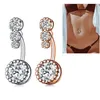 Navel Bell Button Rings Stainless Steel Diamond Belly Ring Allergy Zircon Sexy Fashion Jewelry Women Body Will And Sandy 4Lbjo Dro Otuoe