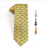 Krawat krawiecki krawiec smith moda drukowane zwierzę 100% jedwabne krawaty owce motyl szczeniak słoni Mężczyzn Premium Silk Fucidies 230818