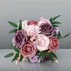 Fleurs décoratives M5TF fleur artificielle bouquet de mariée mariage romantique pour la mariée