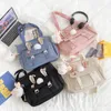 Bolsos de hombro Bolso de gran capacidad para mujeres Crossbody New Single Girls Cute Rabbit Ears High School Students