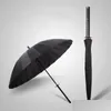 Şemsiye Yaratıcı Adam Uzun Tap Samurai ninja kılıç şemsiye Japon Ninja benzeri büyük rüzgar geçirmez güneş yağmur düz açık damla dhccf