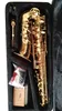 Tyskland JK Keilwerth St118 Mässing Tube Gold Lacquer Alto Eb Saxophone Pearl Decorative Button Professional Instruments Saxofone