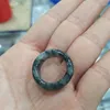 Bagues de grappe vendant une bague en jade sculptée à la main naturelle bijoux de mode hommes femmes cadeaux de chance amulette