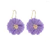 Dangle Earrings Cloth Floral Women European And American Super Fairy Literary One Piece Manufacturers Wholesale