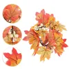 Kaarsenhouders esdoorn krans decoratieve ringen herfst kransen herfst muur hangende deur pe (plastic) decors gesimuleerd blad