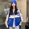 Womens Jackets Fashion Embroidery Oversize Baseball Jacket Women Vintage Racing Suit Hiphop Coat Bomber Casual Tops 230818