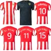 2023 Almeria Mens maglie da calcio L. SUAREZ 2024 SAMU MENDES EL BILAL EMBARBA DYEGO SOUSA AKIEME ARNAU Home Maglia da calcio rossa bianca