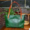 Evening Bags Nesitu Black Red Coffee Yellow Green Soft Vegatable Tanned Genuine Leather Women Shoulder Lady Female Handbags Tote M32001