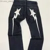 Pantaloni maschili y2k jeans harajuku sacca retrò pantaloni neri 2023 nuovi maschi rocciosi sciolti rock dritta gamba larga pantalone hip-hop abbigliamento da strada gotico z230819