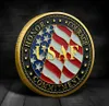 5pcs/Set Gift United States Air Force Challenge Münzen Gold plattiertem Gedenkmünzen F-35 Lightning II JSF Souvenirs .CX.