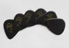 Guitar Black Color Celluloid Guitar Picks with Gold Printing, Picks Plectrums for Acoustic, Classical and Electric Guitars