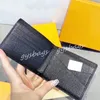 Mens korta plånböcker Korthållare Designer Wallet Fashion Purse Clutch Bag Luxury 2-Fold Holder Print Flowers Letters 2023 5A
