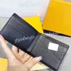 Mens Short Wallets Card Titular Designer Carteira Fashion Bolsa Bolsa Luxúria Portadores de 2 vezes Flores de impressão Cartas 2023 5A