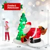 개 풍선 장식으로 쫓는 산타 클로스와 7 피트 블로우 업 크리스마스 트리