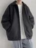 Herenwol Blends Gmiixder Winter Koreaanse Tweed Jacket Men Oversize Dikkeling Rapel Wollen jas unisex Hong Kong Style jeugdknop omhoog eenvoudige top 230818
