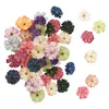 Fiori decorativi 50pcs testa artificiale misto artigianato floreale fago fago per interni ed esterni decorazioni per matrimoni fai -da -te artigianato