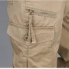 Herenbroek katoenen vracht mannen overalls leger militaire stijl tactische training rechte broeken uit het oog casual multi pocket baggy 230817