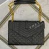 Bolsa de designer feminina bolsa de ombro bolsa de telefone celular alta acolchoada crossbody v caviar envelope bolsa carteira