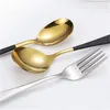 Dinnerware Sets 2/3Pcs Portable Cutlery Set With Case 304 Stainless Steel Spoon Fork Chopsticks For Children Picnic Tableware