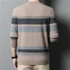 Męskie swetry Coodrony Brand 100 merino wełna na dzianina Sweter Sweter Mężczyzn Mężczyźni Odzież Autumn Zima Klasyczna Pullover Homme Z30 230818