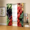 Gordijn po fruit gordijnen 3D set voor slaapkamer woonkantoor el thuis muur decoratieve decoratie