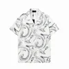 Ny stil designer skjorta mens knapp upp skjortor tryck bowling skjorta hawaii blommor casual skjortor män smal passar kort ärm klänning hawaiian t-shirt storlek m-3xl 1688