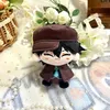 Plush Keychains 1/5 PCS Bungou Stray Dogs Plush Doll Dazai Osamu Nakahara Chuuya Edogawa Rampo Mini Pendant Keychain Cute Anime Toy Kids Gift 230818